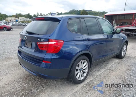 2013 BMW X3 xDrive28I из США, поврежденный, VIN 5UXWX9C51D0D04348